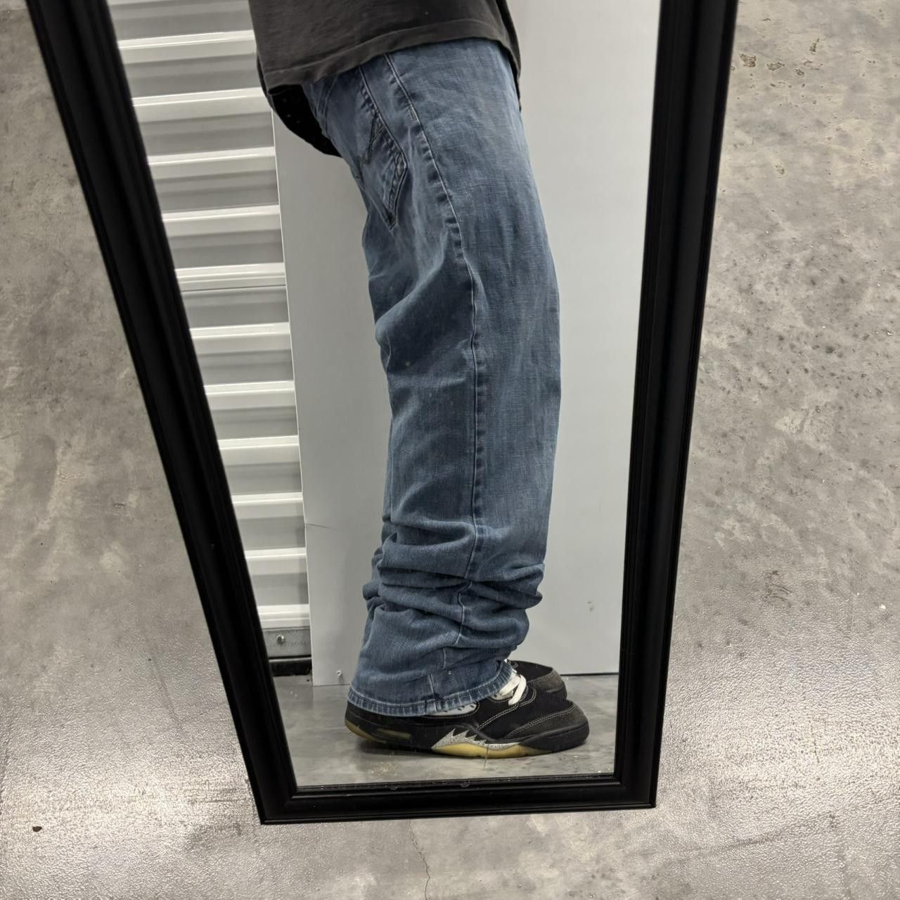 Japanese Brand × Vintage Crazy Vintage Y2K/2000s Grunge Dark Wash Bootcut Denim Jeans! Size US 36 / EU 52 - 2 Thumbnail