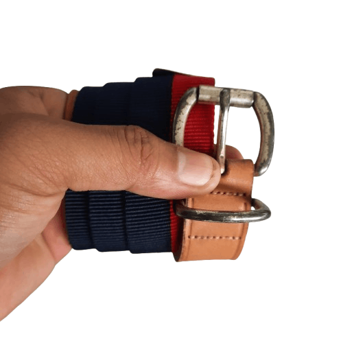 💥 Vintage tommy hilfiger made in usa leather/canvas belt