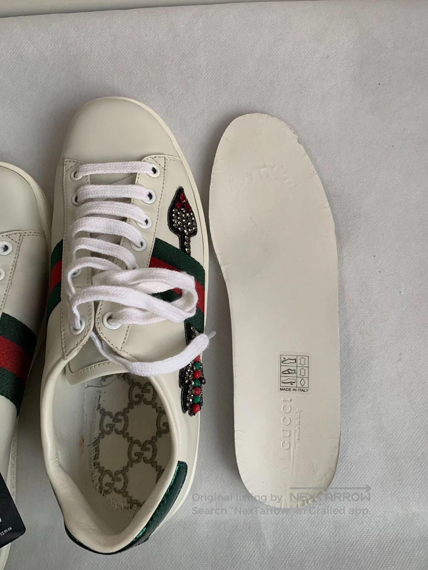 Gucci Gucci Arrow White Sneakers. Size US 5.5 / IT 35.5 - 5 Thumbnail