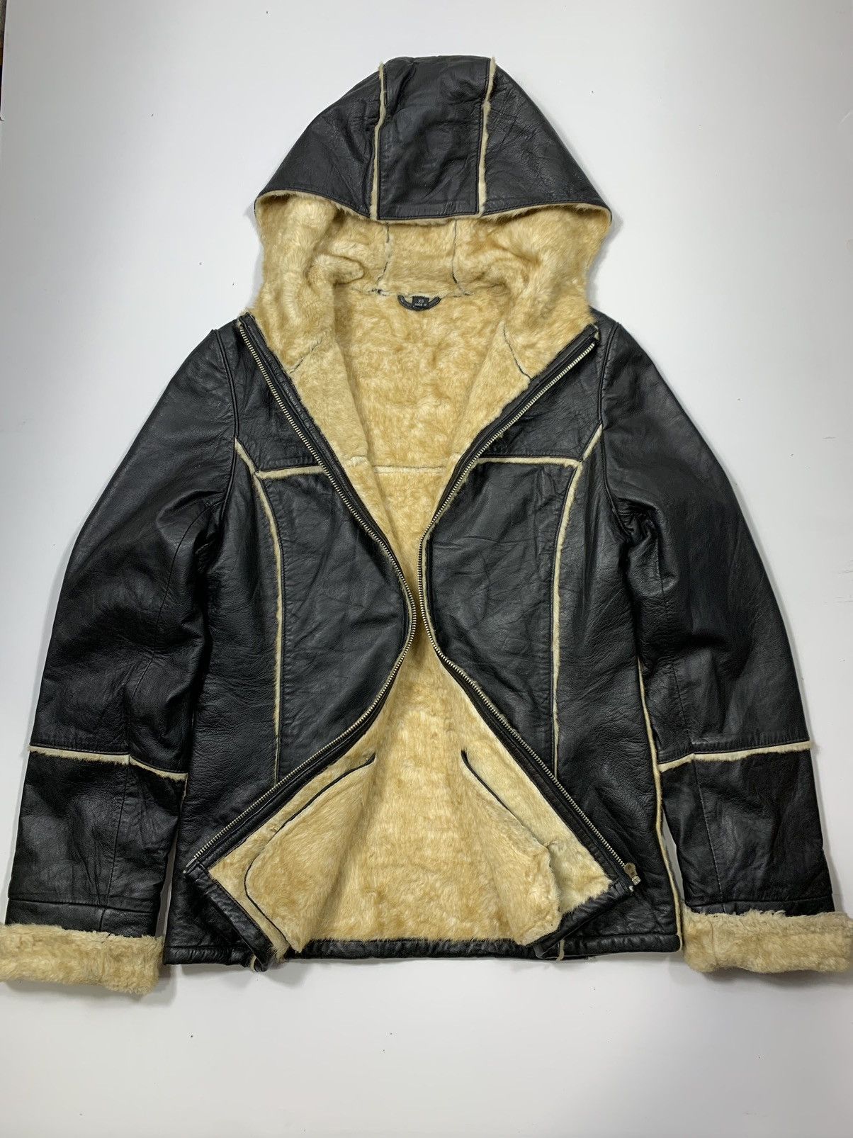 If Six Was Nine Faux Fur Leather Jacket Hoodie Ifsixwasnine Lgb Size US S / EU 44-46 / 1 - 3 Thumbnail