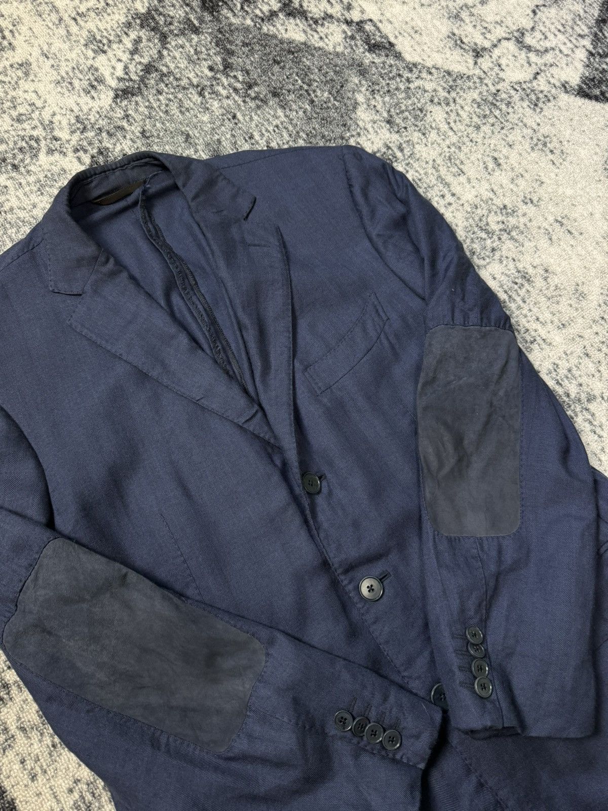 Ermenegildo Zegna Vintage Ermenegildo Zegna Blazer Navy Blue Fairway Jacket Size 50R - 3 Thumbnail