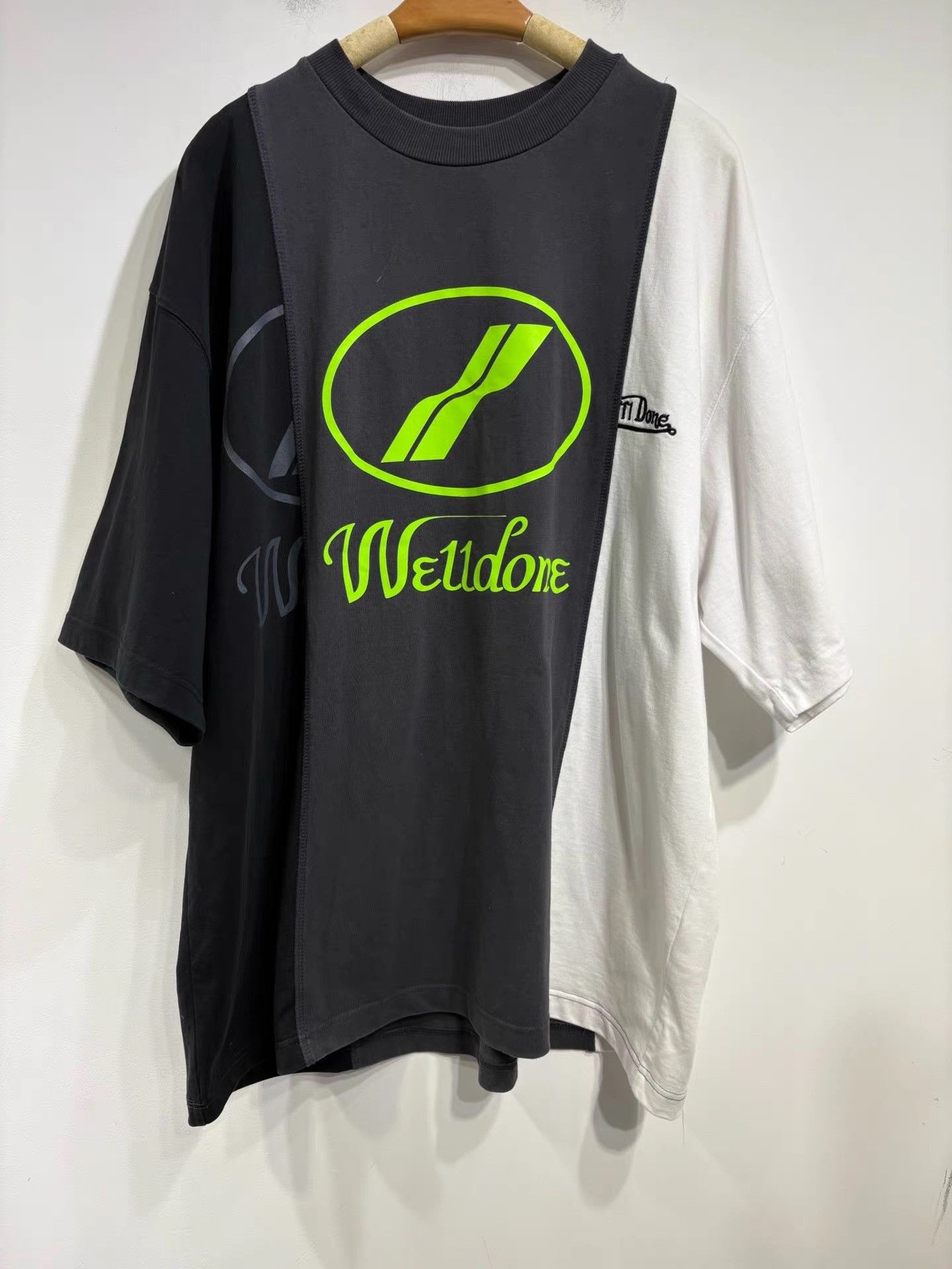 WE11DONE we11done Men's Three-color Spliced Short Sleeve T-shirt K29 Size US M / EU 48-50 / 2 - 1 Thumbnail