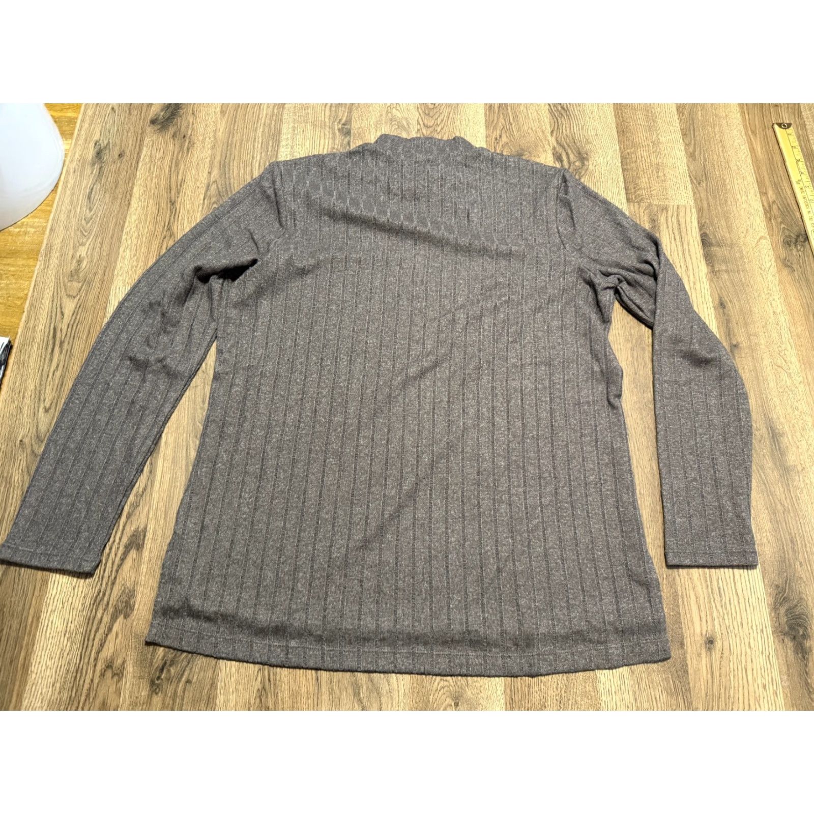 Vintage Matty M Shirt Women's Size Medium Brown Long Sleeve Mock Neck Size M / US 6-8 / IT 42-44 - 2 Thumbnail