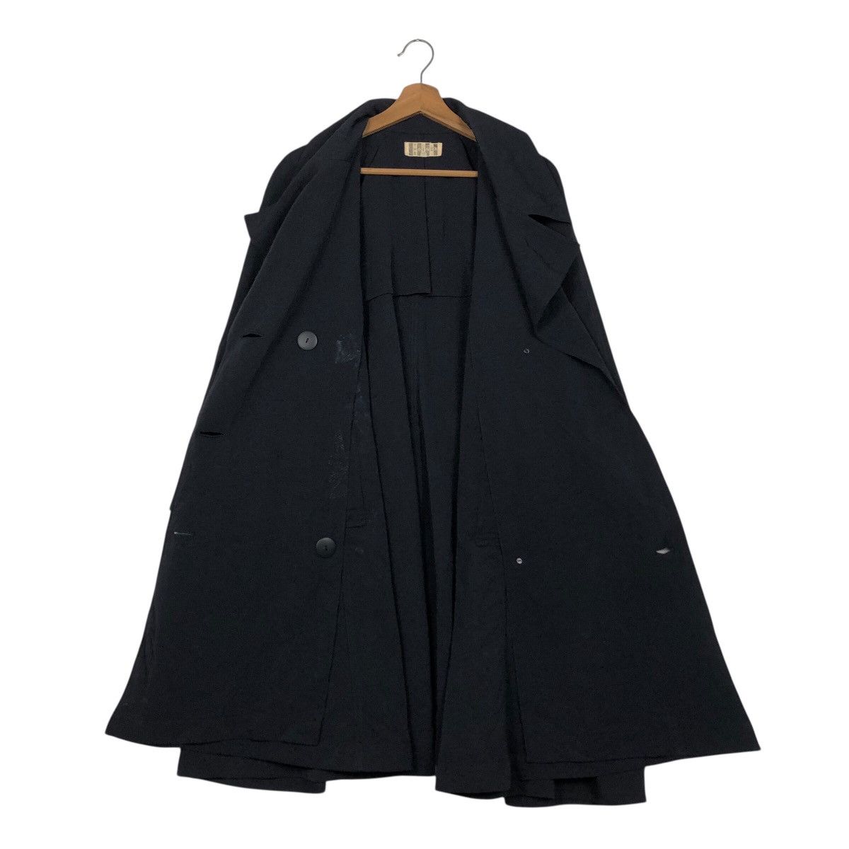 Issey Miyake 📌Rich Black Vintage Long Jacket Runway Design The Ginza Size US M / EU 48-50 / 2 - 15 Thumbnail