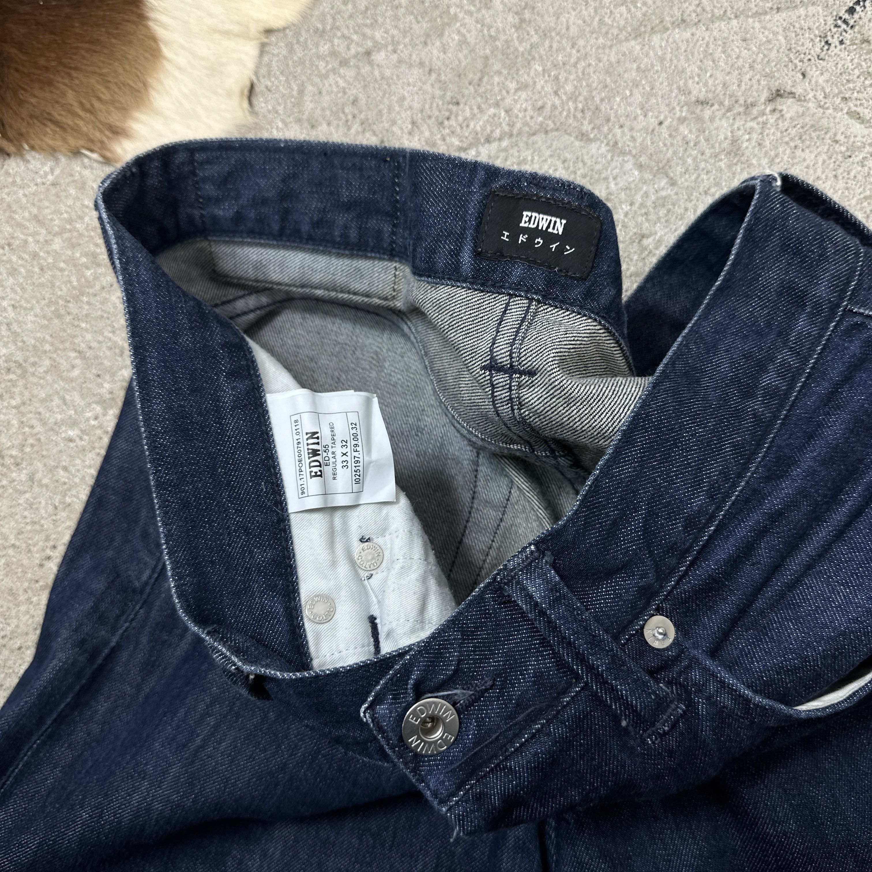 Edwin Vintage Denim Edwin Regular Tapered Skinny Jeans 00s Size US 33 - 7 Thumbnail