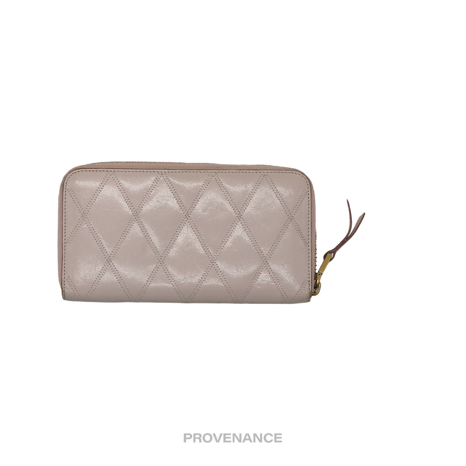 Givenchy 🔴 Givenchy Zip Long Wallet - Blush Quilted Leather Gold Size ONE SIZE - 2 Thumbnail