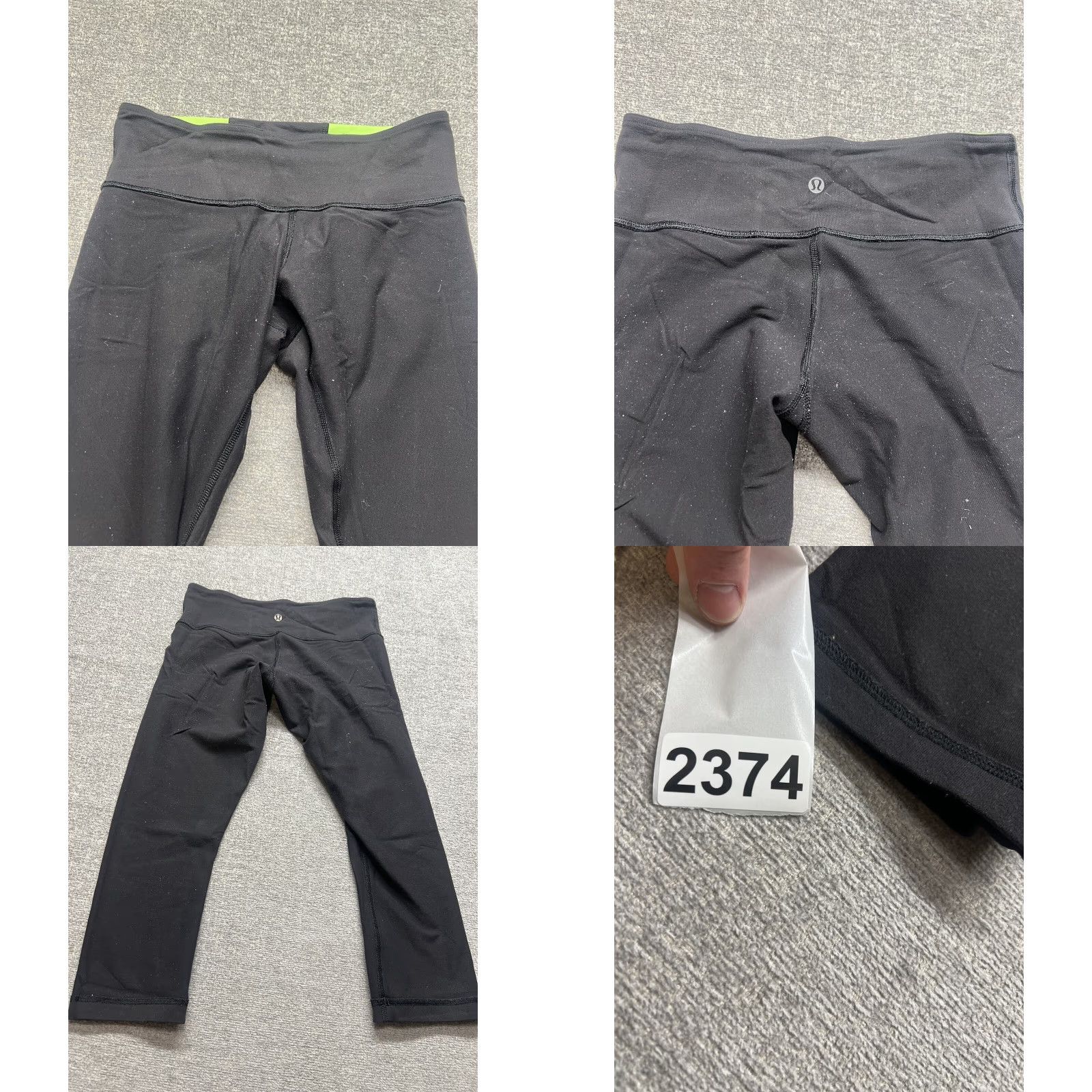 Lululemon Lululemon Run Inspire Crop II Leggings Womens Size 6 Black 21” Reversible Size 28" / US 6 / IT 42 - 8 Thumbnail