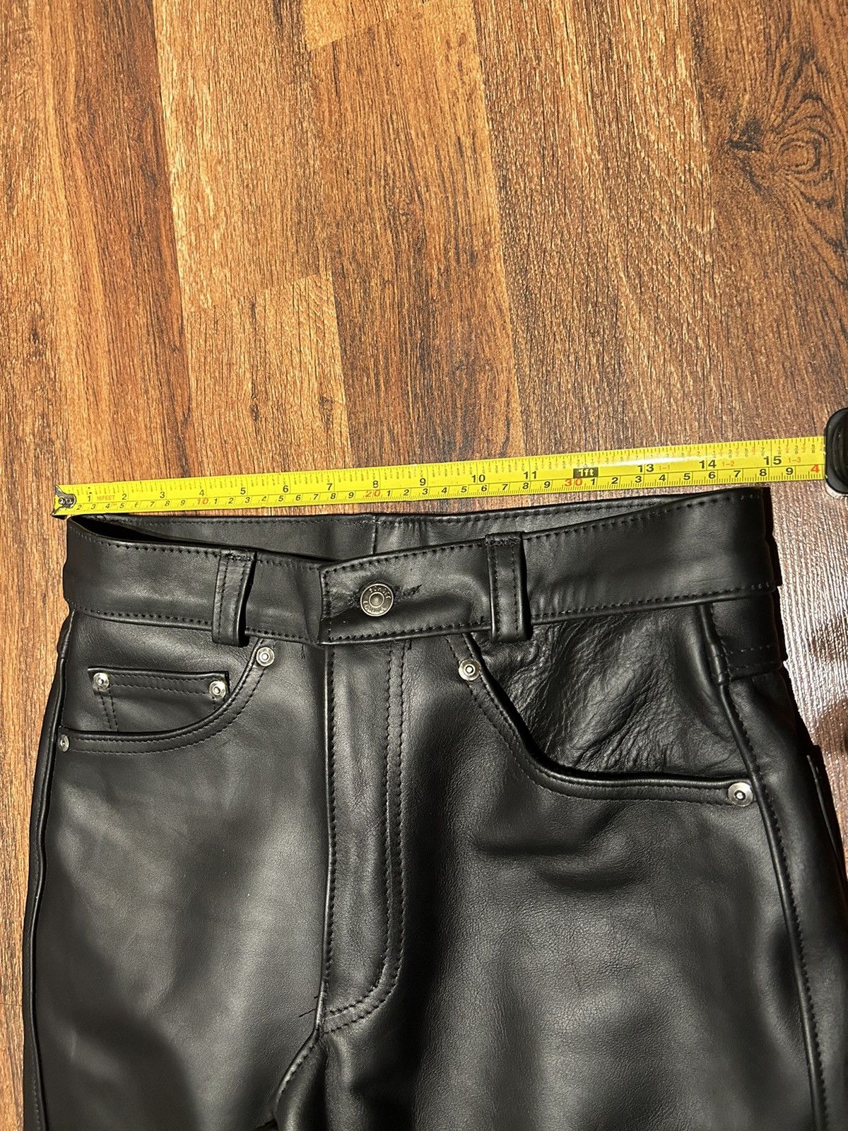 Schott Vintage Men’s 30x31 biker leather pants schott made in USA Size US 30 / EU 46 - 9 Thumbnail