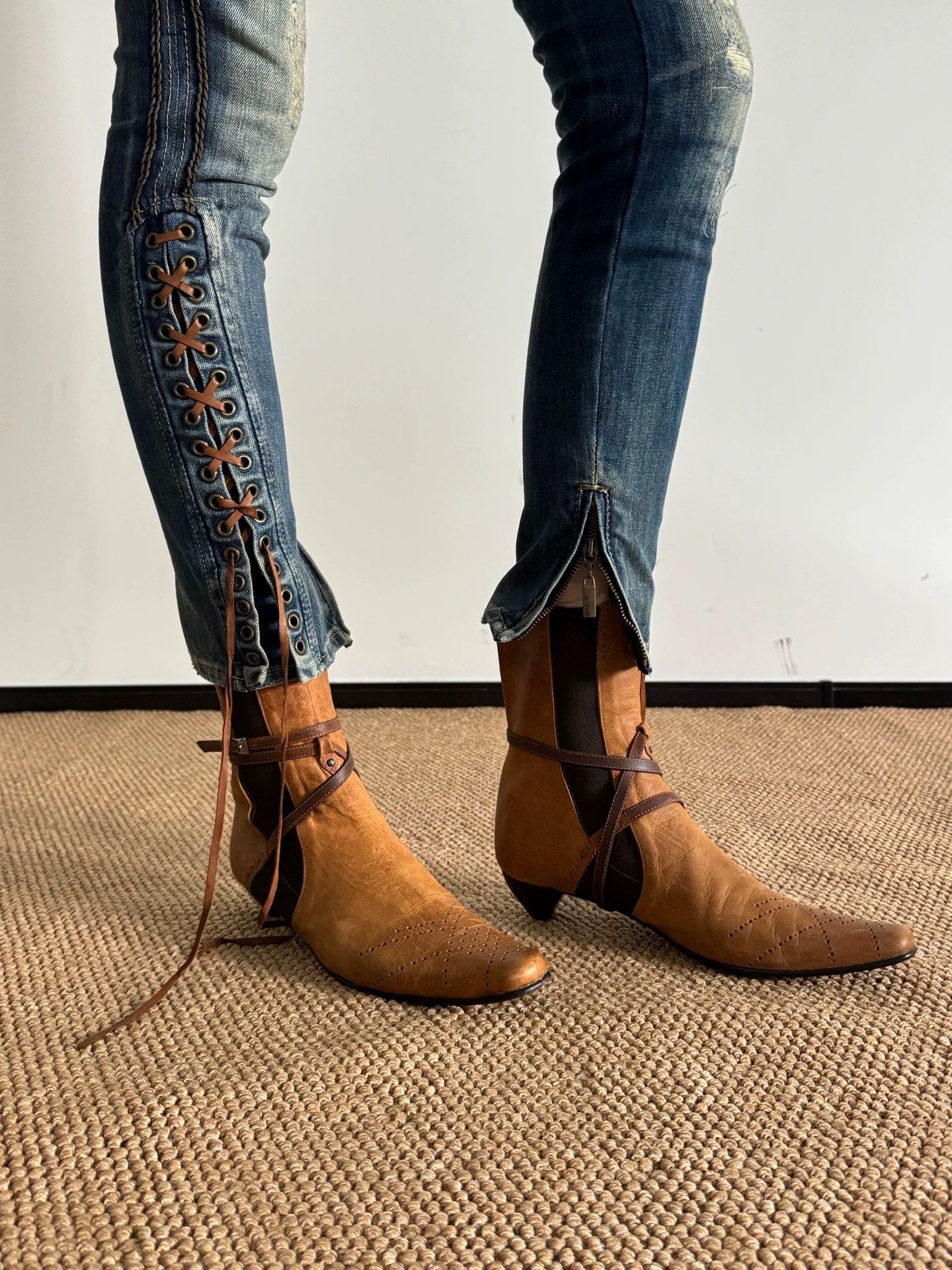 Other Italian Calfskin Strap Chelsea Boot LambSole 38.5 Size US 8 / IT 38 - 1 Thumbnail