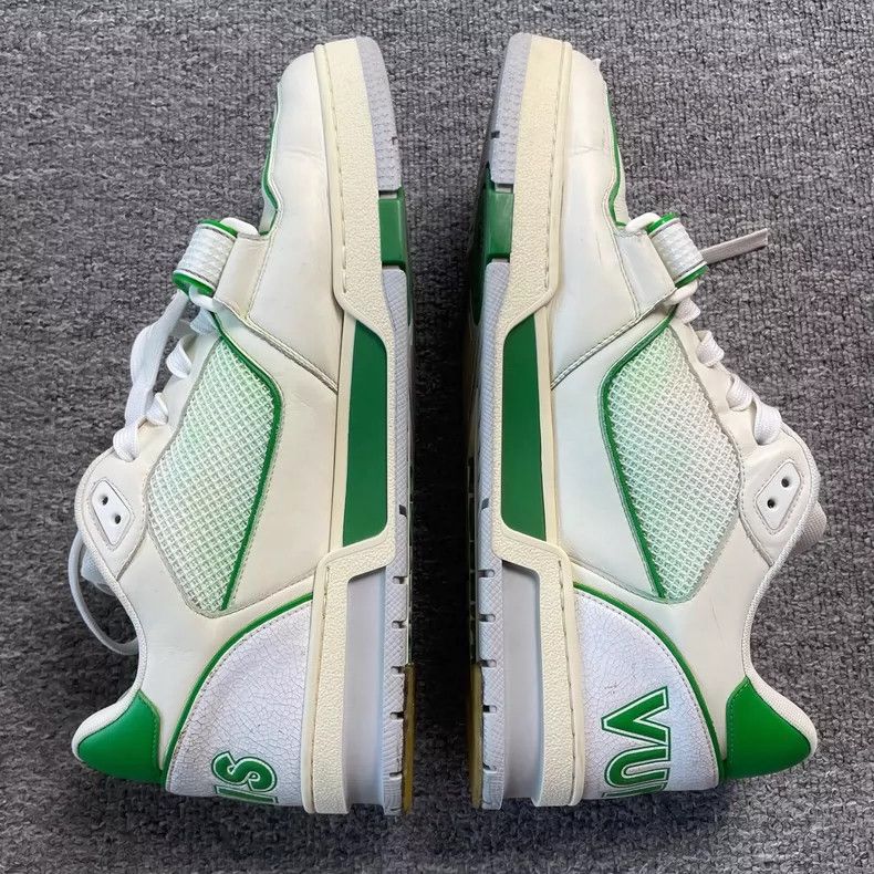 Louis Vuitton Louis Vuitton Green Velcro shoes Size US 10 / EU 43 - 8 Thumbnail