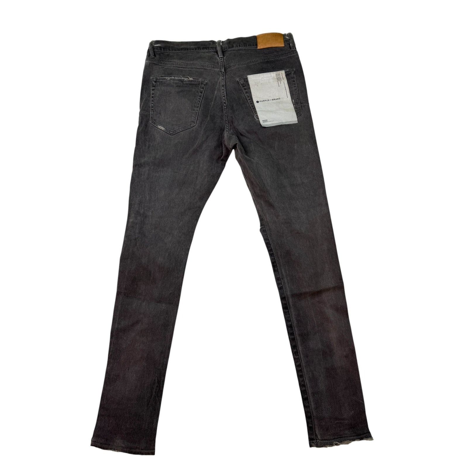 Purple Brand Purple Brand Grey Dirty Wash Jeans Size US 31 - 2 Thumbnail