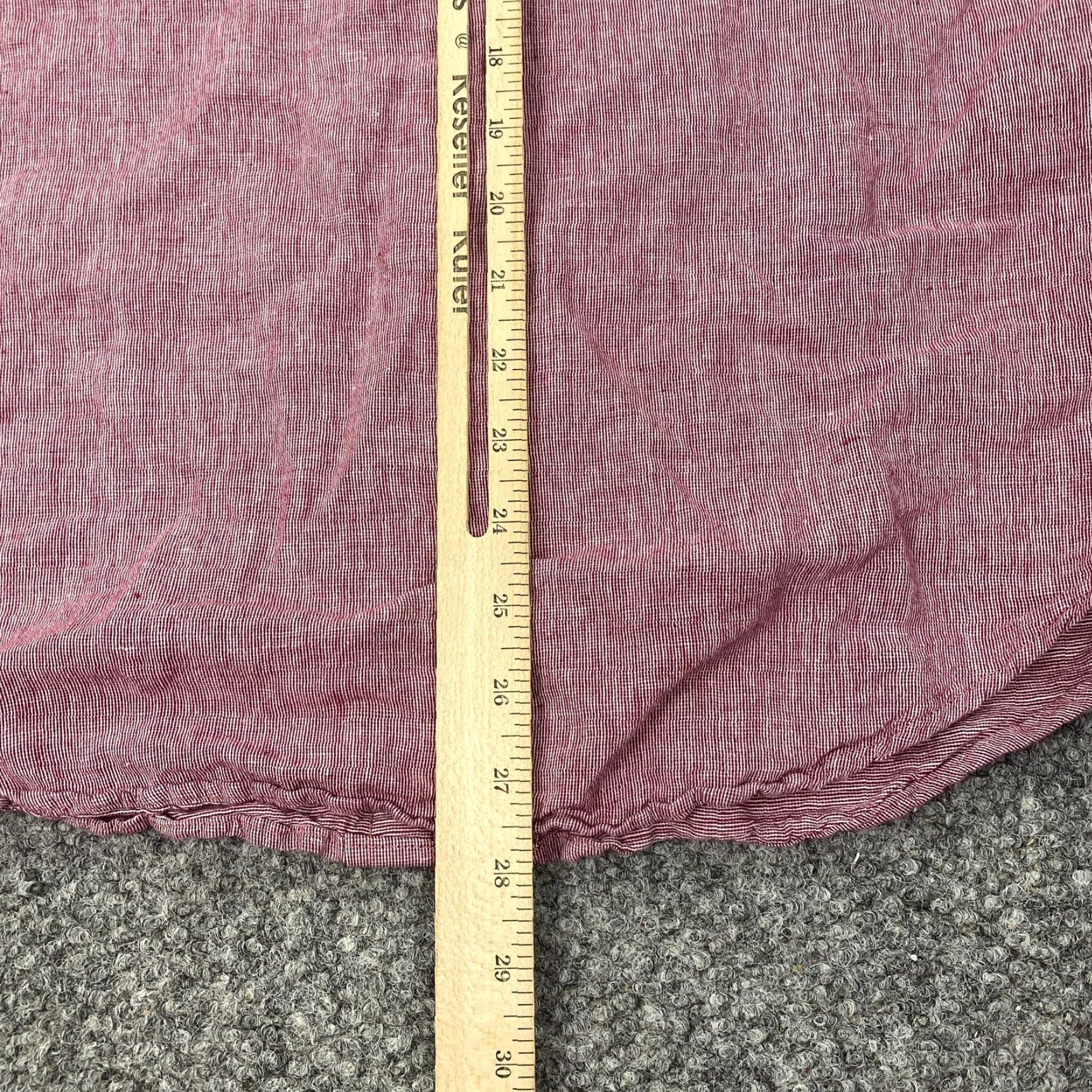Banana Republic Banana Republic Shirt Men Medium Red Linen Cotton Striped Slim Fit Long Sleeve Button Down Casual Size US M / EU 48-50 / 2 - 7 Thumbnail