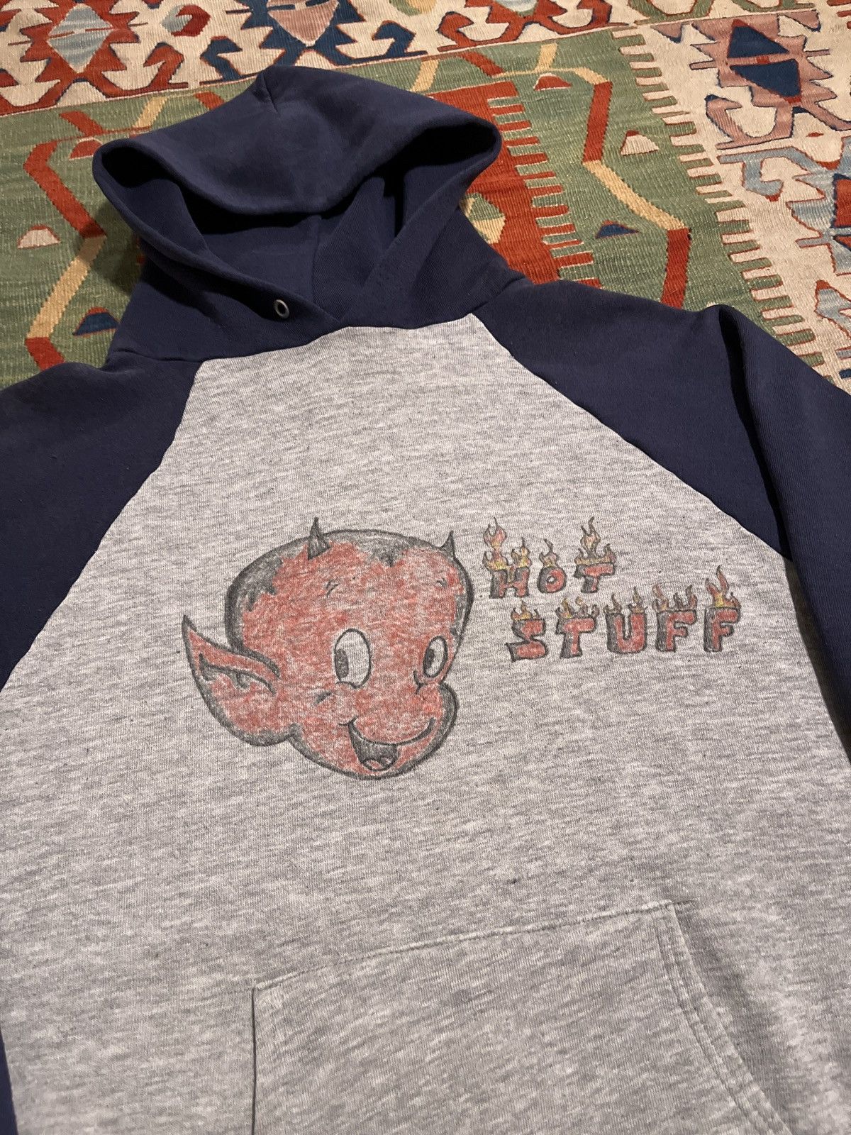 Vintage Vintage Hoodie With Hand Drawn Graphic Size US M / EU 48-50 / 2 - 2 Thumbnail