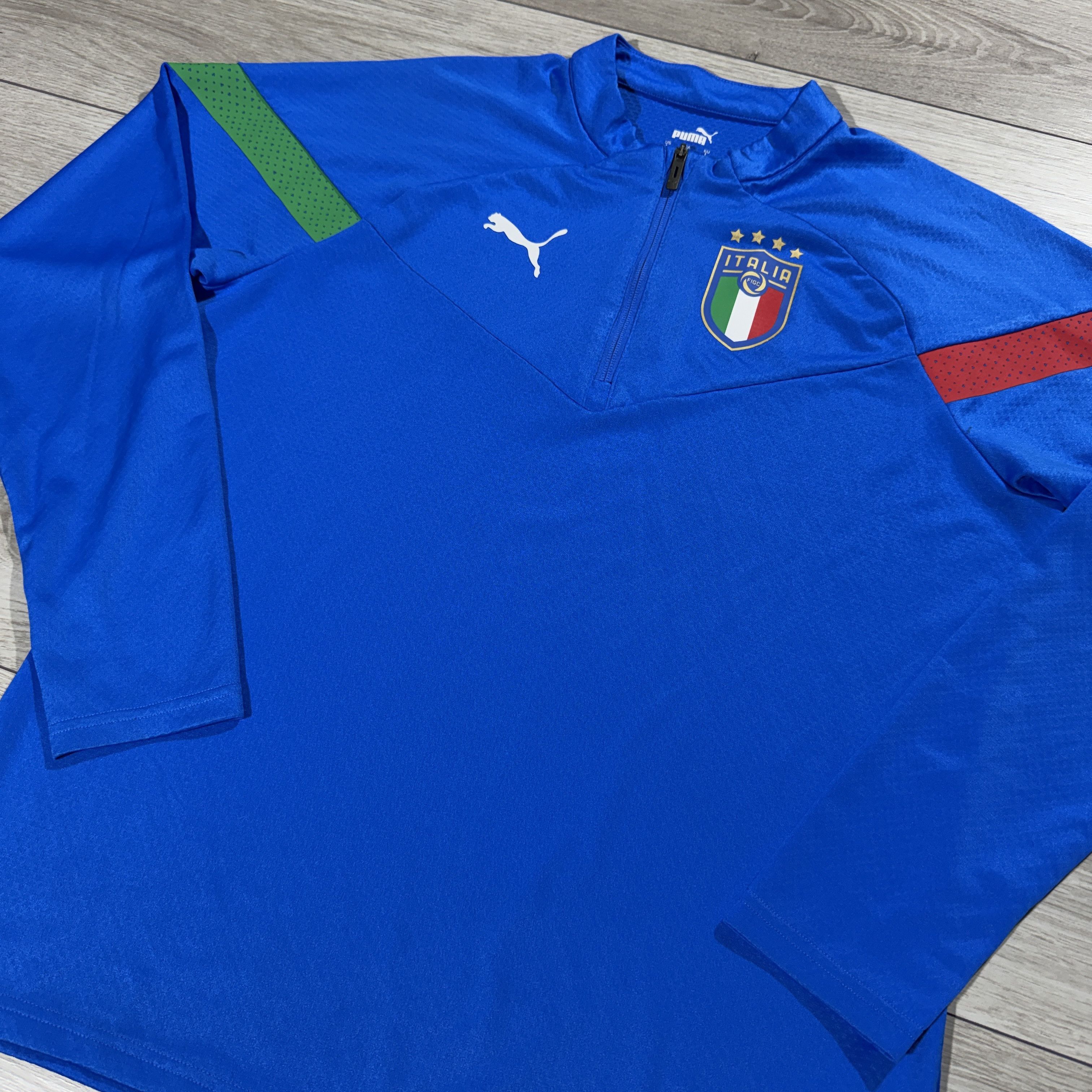 Puma Puma Italy FIGC National Team 1/4 Zip Training Drill Size L Size US L / EU 52-54 / 3 - 4 Thumbnail