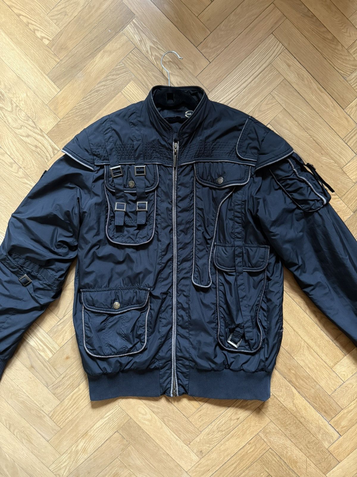 Just Cavalli Just Cavalli/Roberto Cavalli Cargo Gun Black Utility Bomber Size US M / EU 48-50 / 2 - 1 Thumbnail