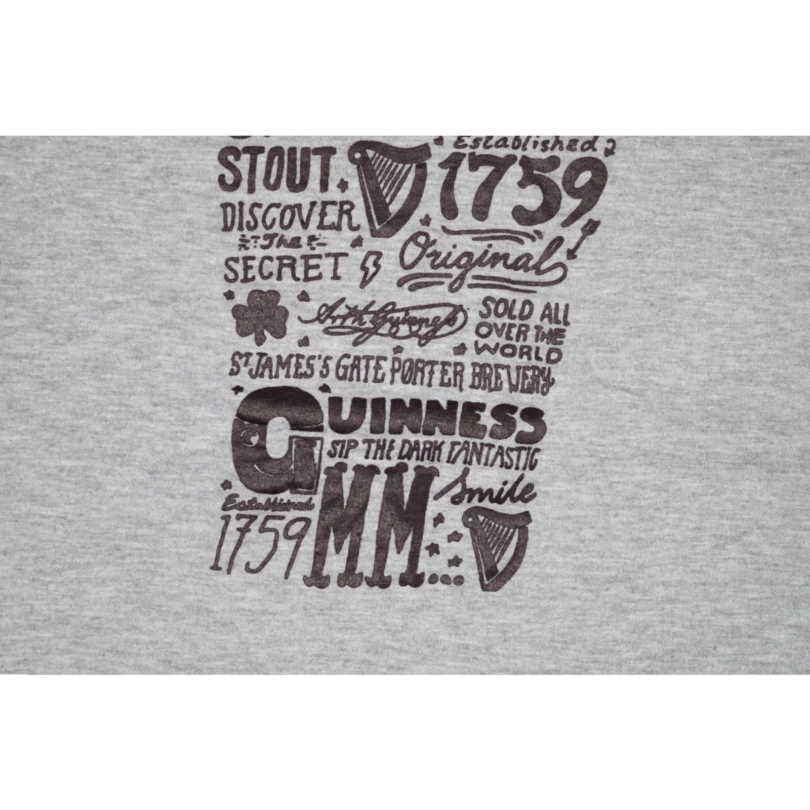 Vintage GUINNESS SHIRT Men's T-Shirt Brown Gray Spello ut Beer Bar Graphic Tee XL Crew Neck Short Sleeve Knit Cotton Logo 90s IPA Beer Mens Size US XL / EU 56 / 4 - 4 Thumbnail