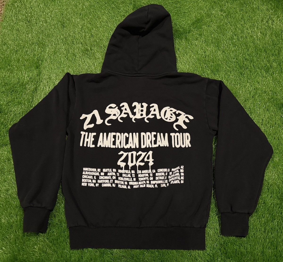 21 Savage 21 Savage Hoodie Black American Dream Tour 2024 DOUBLE SIDED Size US S / EU 44-46 / 1 - 4 Thumbnail