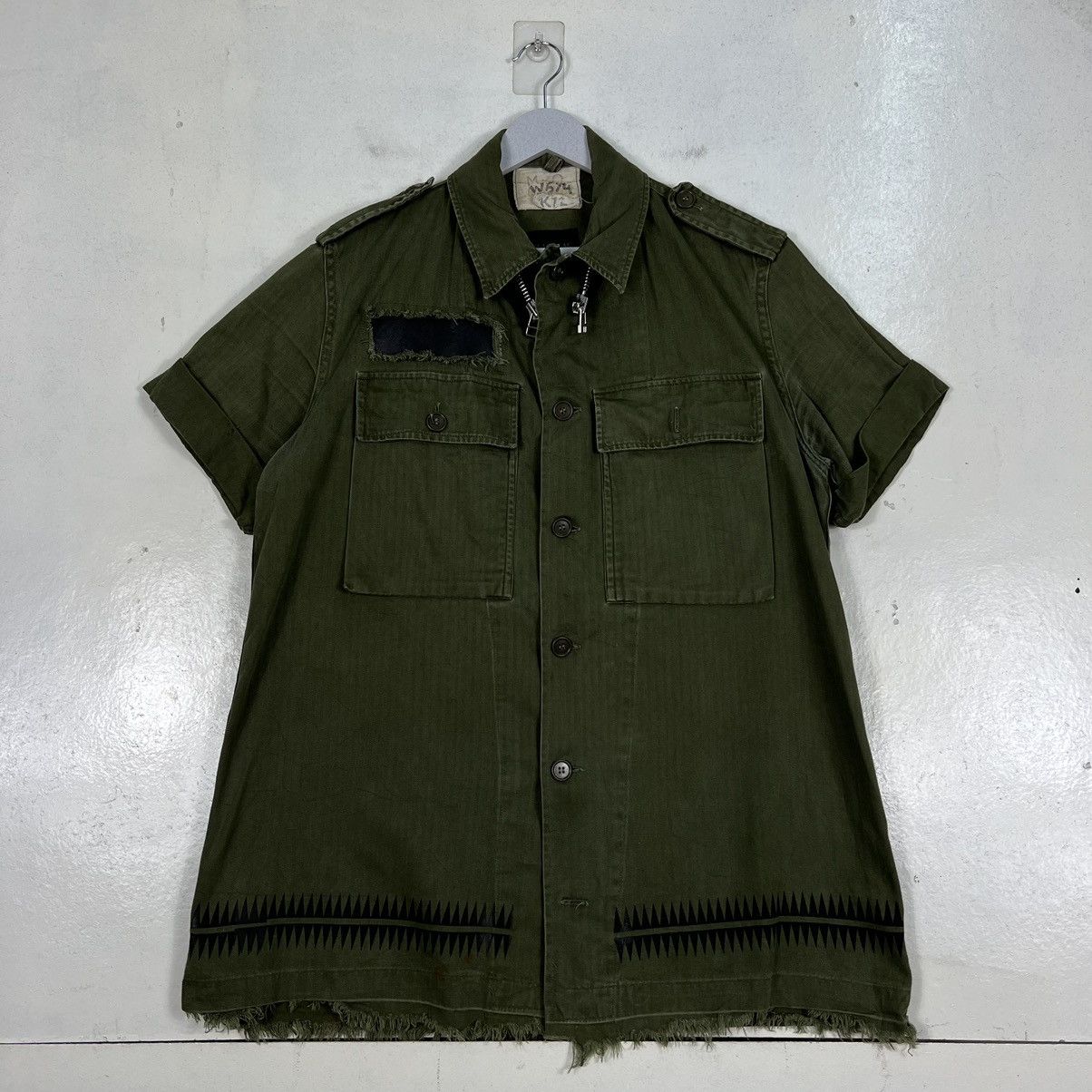Designer × Vintage 🔥 VINTAGE REWORK Z VARGAS HBT MILITARY SHIRTS JACKET Size US M / EU 48-50 / 2 - 1 Thumbnail