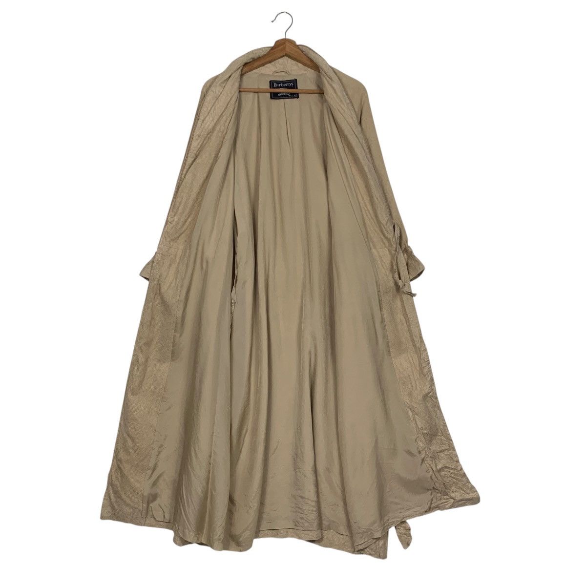 Burberry Vintage 90’s BURBERRYS Embroidery Logo Silk Robes #3561-C163 Size M / US 6-8 / IT 42-44 - 14 Thumbnail