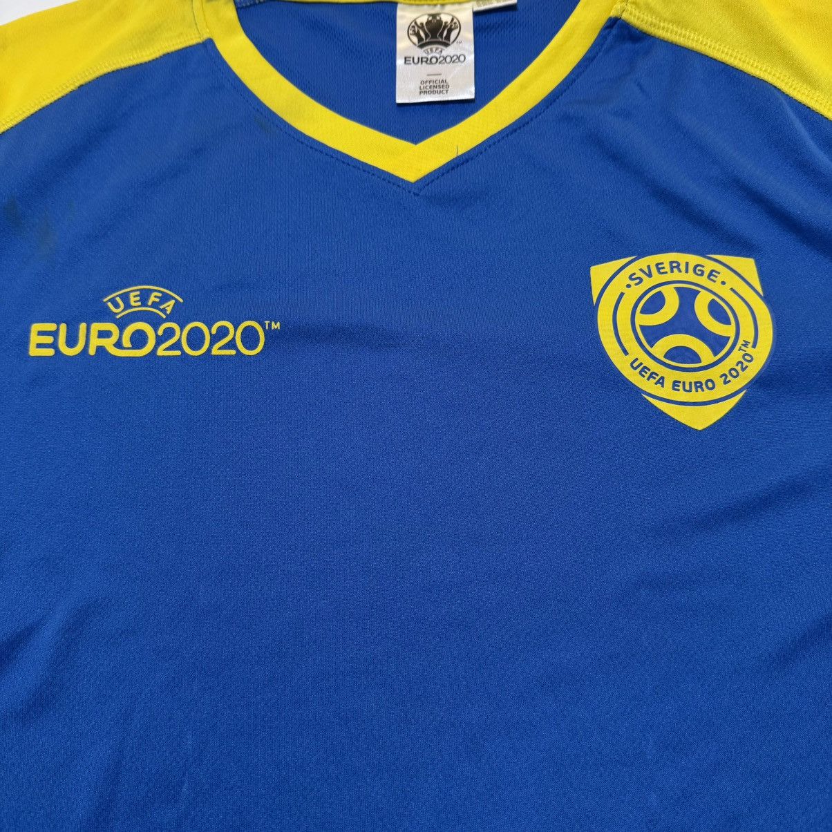 UEFA UEFA Euro 2020 Men’s Football Jersey Soccer Sweden Sverige Size US XL / EU 56 / 4 - 4 Thumbnail