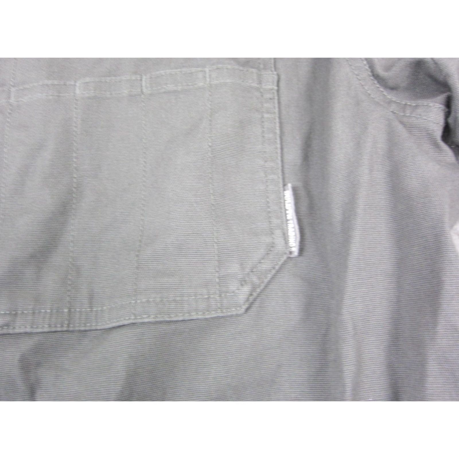 Vintage Duluth Shirt Mens XLT Gray Canvas Heavy Cotton Polyester Button-Up Western 90s Outdoor Pockets Short/Long Sleeve Size US XL / EU 56 / 4 - 3 Thumbnail