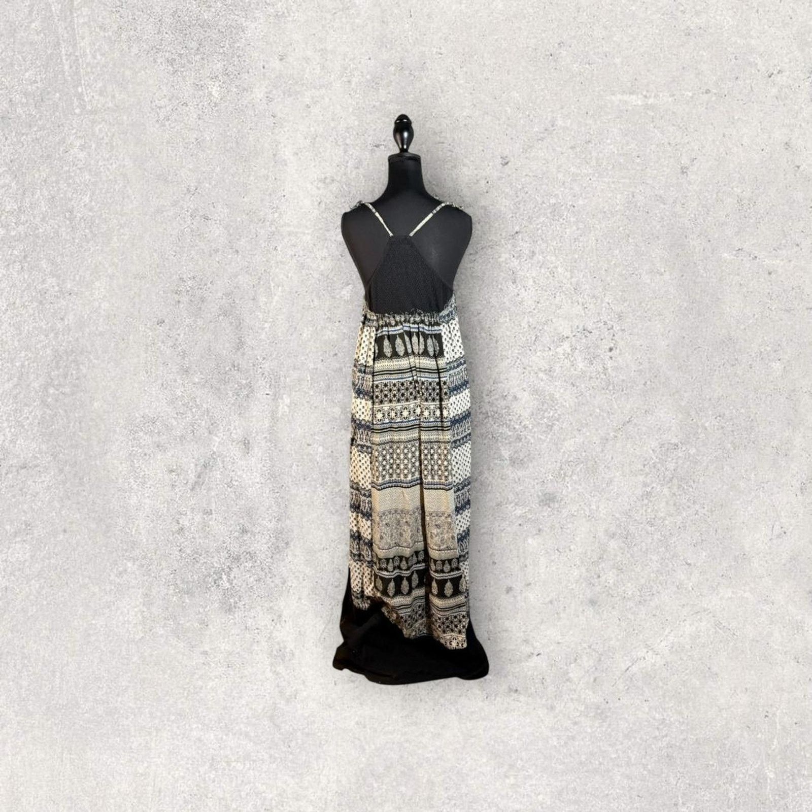 American Eagle Outfitters American eagle outfitters cream and black boho dress Size S / US 4 / IT 40 - 2 Thumbnail
