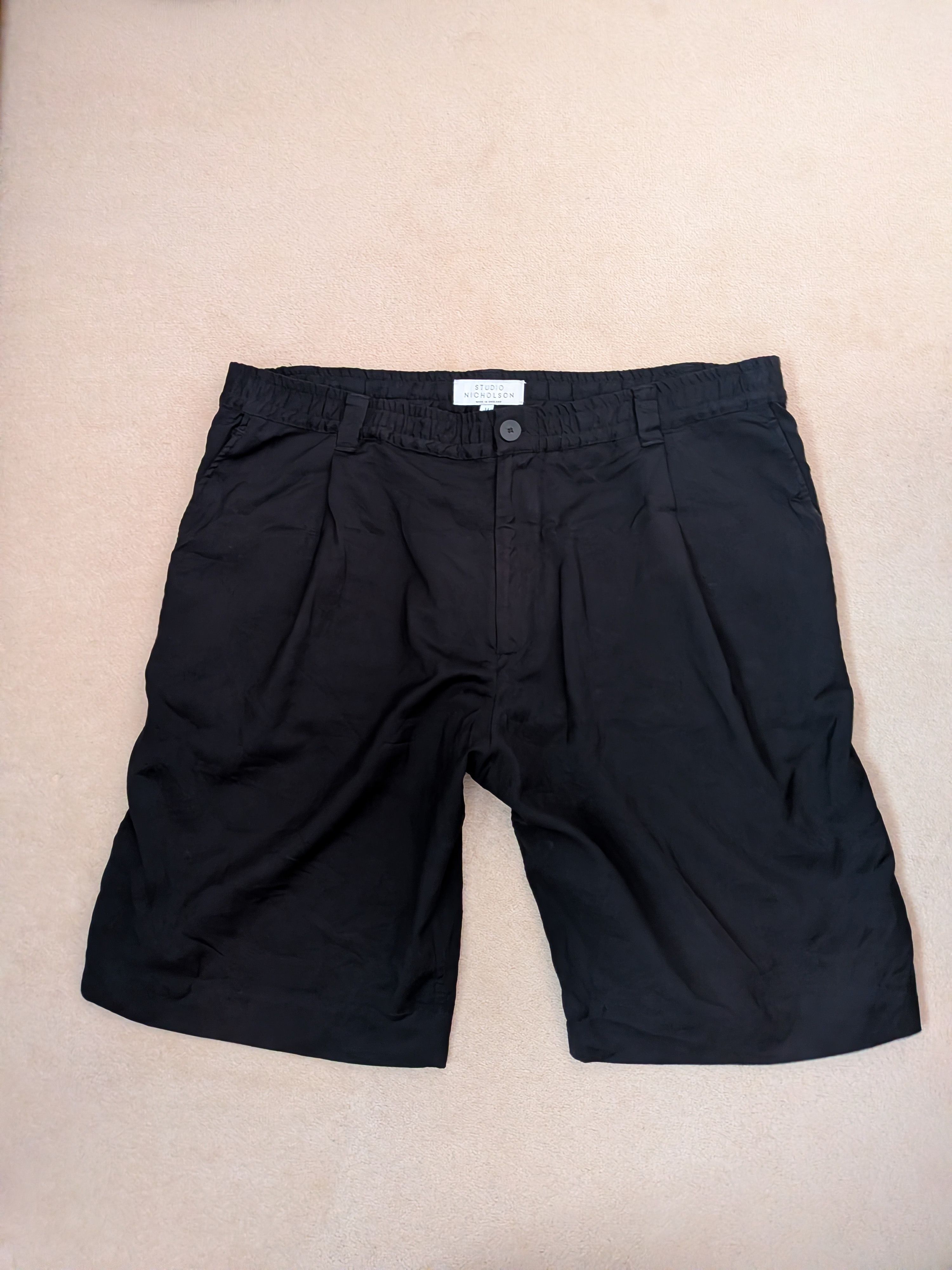 Studio Nicholson Romi Short - Tropical Black Wool Size US 32 / EU 48 - 1 Thumbnail