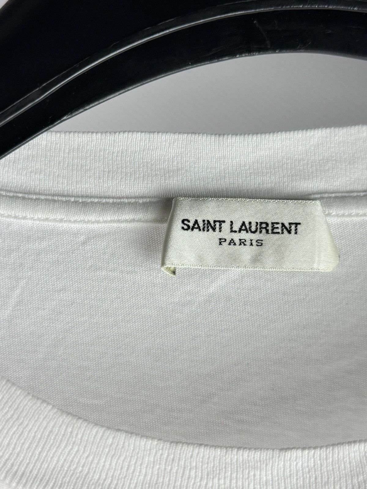 Saint Laurent Paris Saint Laurent Paris Signature Women’s Top T-Shirt Size L / US 10 / IT 46 - 4 Thumbnail