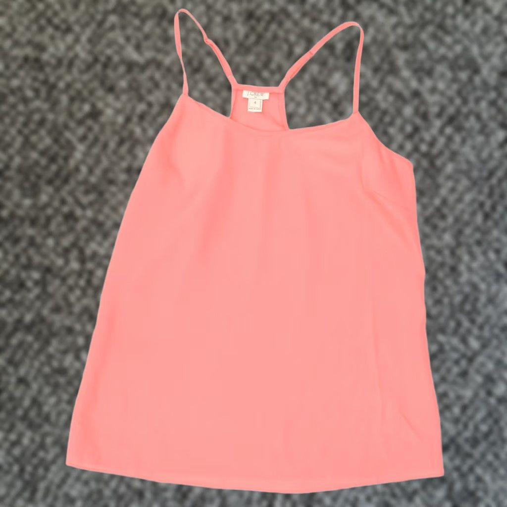 J.Crew J. CREW Womens Cami Top US 4 Small Pink Polyester Size S / US 4 / IT 40 - 1 Thumbnail