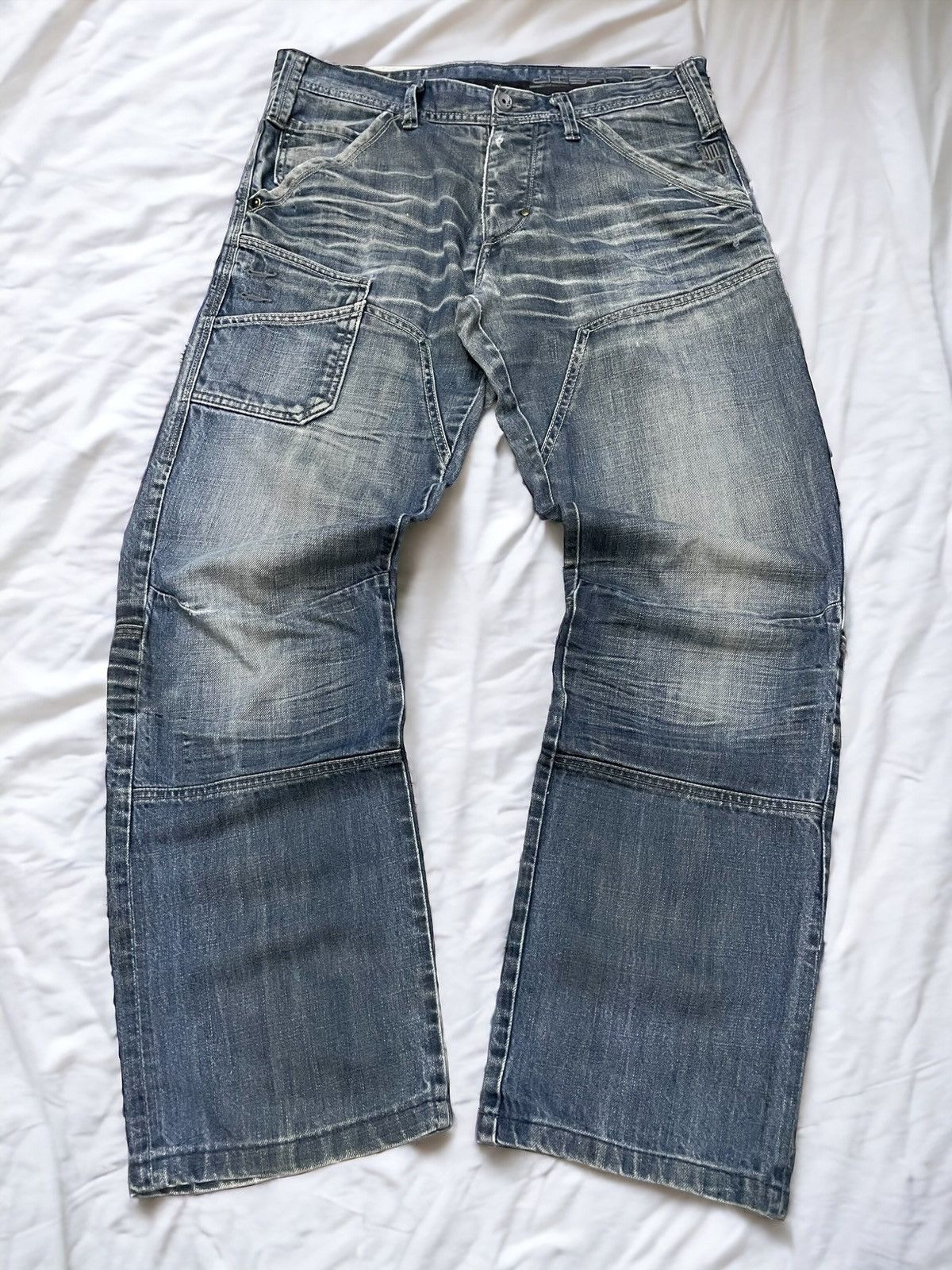 Hysteric Glamour × JNCO × Jack & Jones Vintage Jack & Jones Double Knee Baggy Loose Jeans Size US 34 / EU 50 - 1 Thumbnail