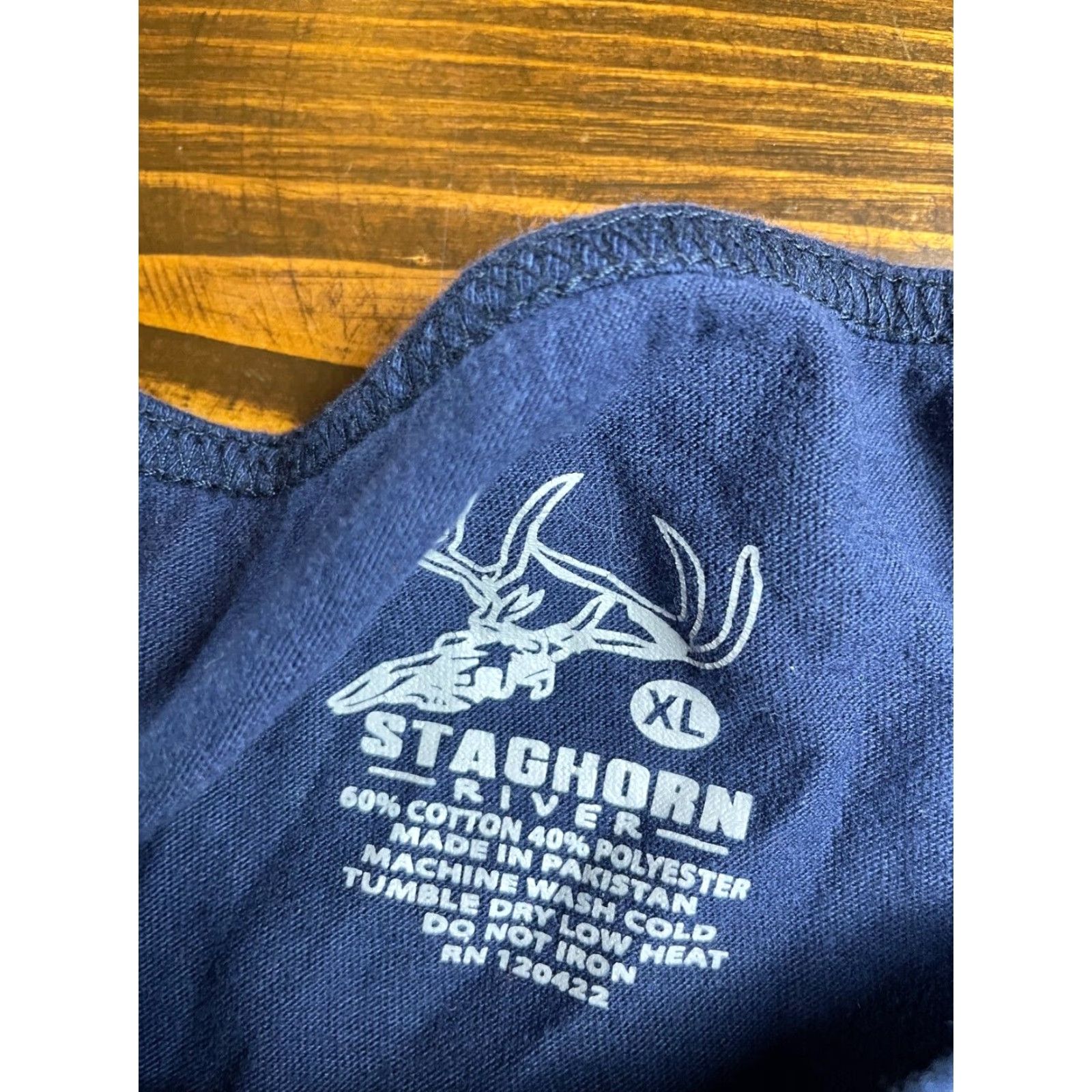 Vintage Staghorn -river- Tank Top Men's XL Navy Blue "Party Like It's 1776" Tank Shirt Size US XL / EU 56 / 4 - 4 Thumbnail