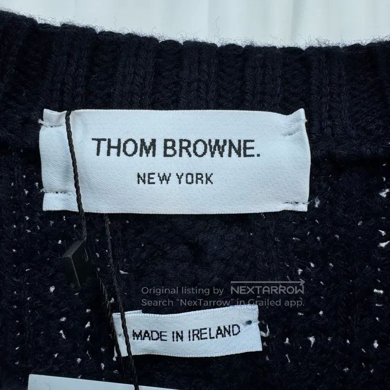 Thom Browne Thom Browne Wool Colorful Stripe Cable Knit Sweater Size US M / EU 48-50 / 2 - 4 Thumbnail