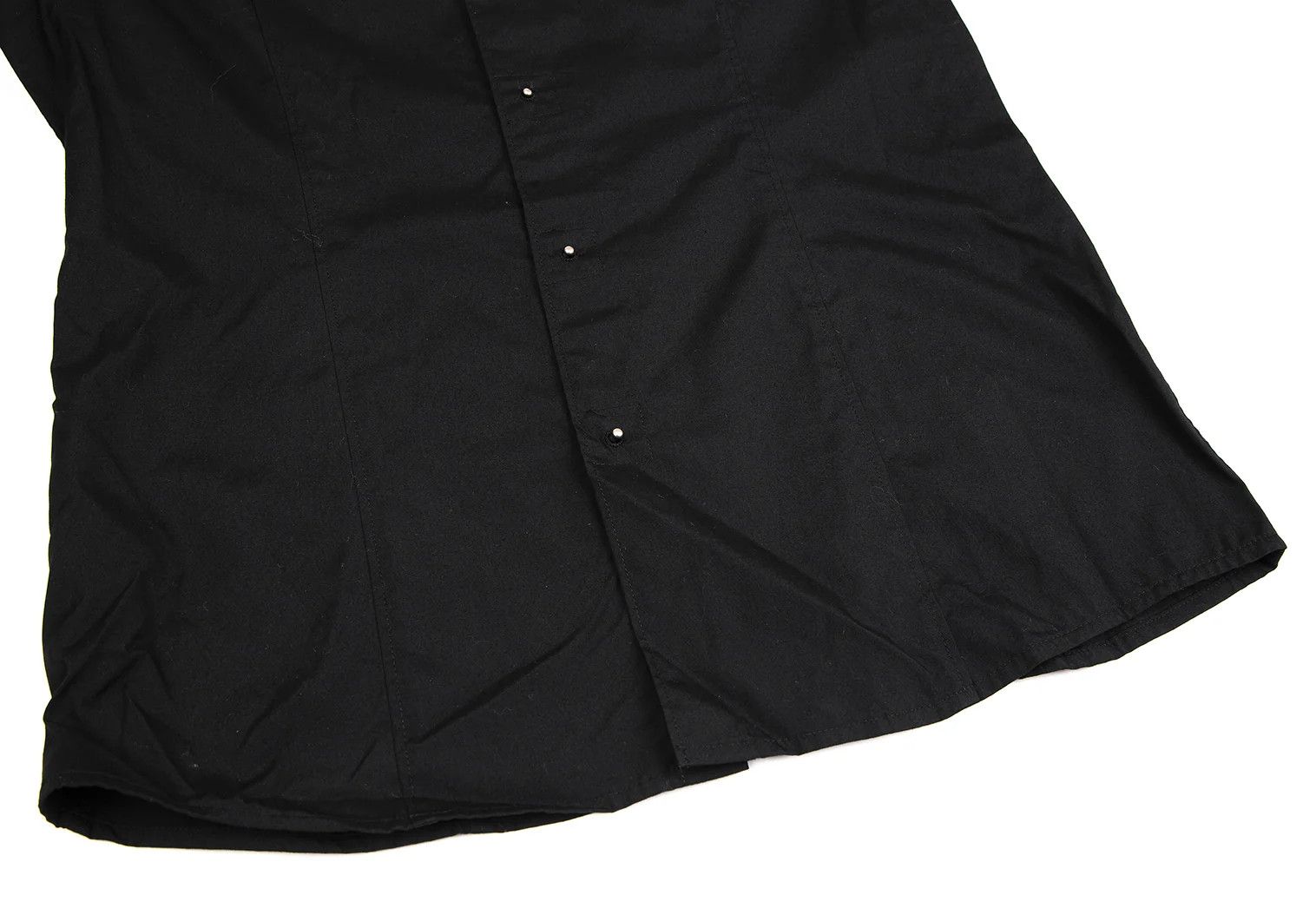 Jean Paul Gaultier Cotton Broad Shirt with Grommet Buttons in Black 48 Size US M / EU 48-50 / 2 - 12 Thumbnail