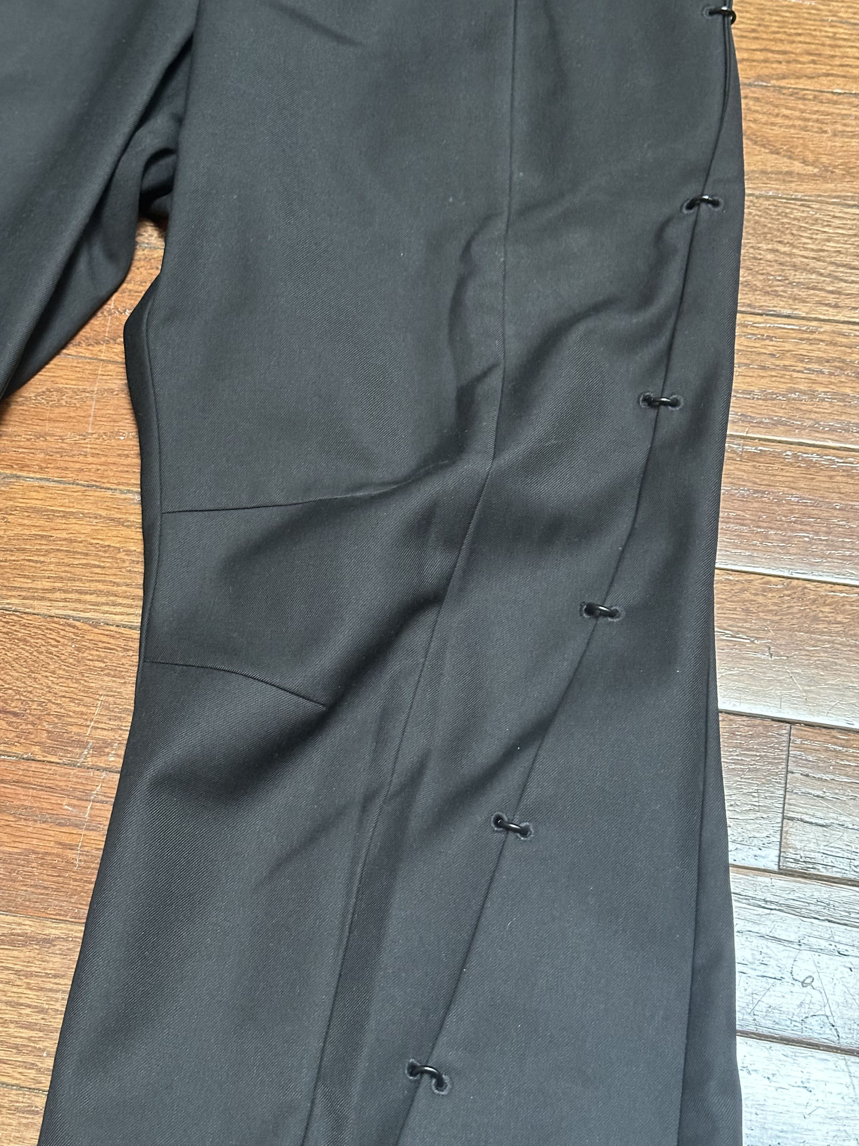 Hyein Seo Hyein Seo Black Pierced Overlap Trousers Size US 28 / EU 44 - 5 Thumbnail
