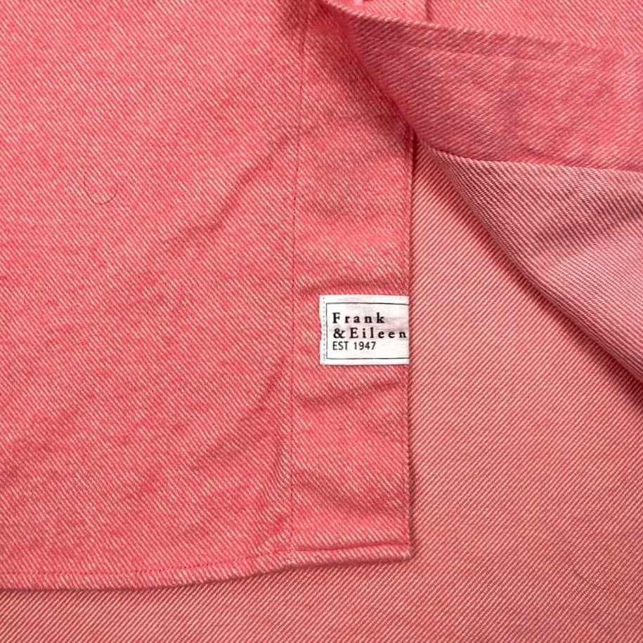 Frank & Eileen VINTAGE Frank & Eileen Shirley Shirt Womens L Oversized Pink Woven Cotton Button Up Prep Size L / US 10 / IT 46 - 4 Thumbnail