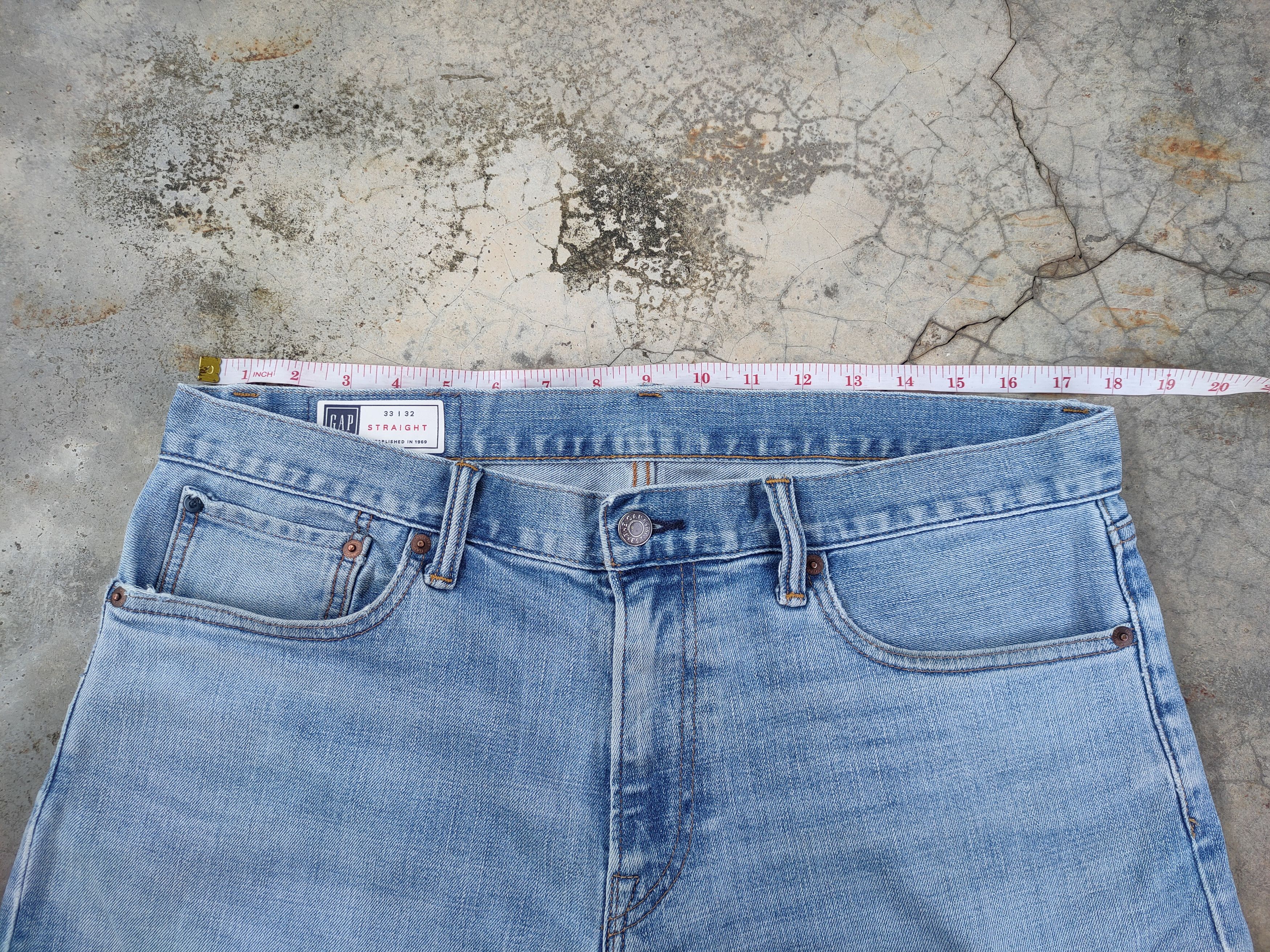 Gap VINTAGE GAP STRAIGHT FADED DISTRESSED JEANS PANTS Size US 36 / EU 52 - 5 Thumbnail