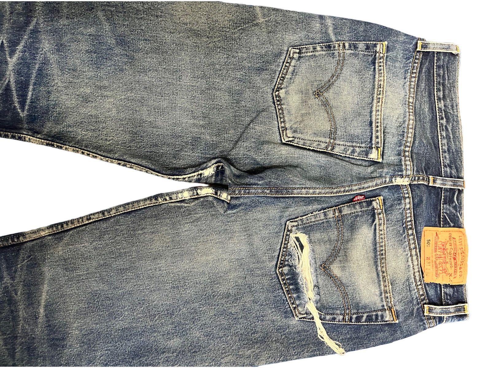 Levi's Vintage Levi’s 501 Dirty Blue Button 553 Jeans Size US 29 - 9 Thumbnail