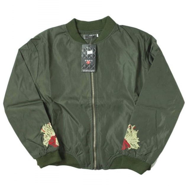 Other Other Embroidered Nylon Flight Jacket Others Outerwear Size ONE SIZE - 1 Thumbnail