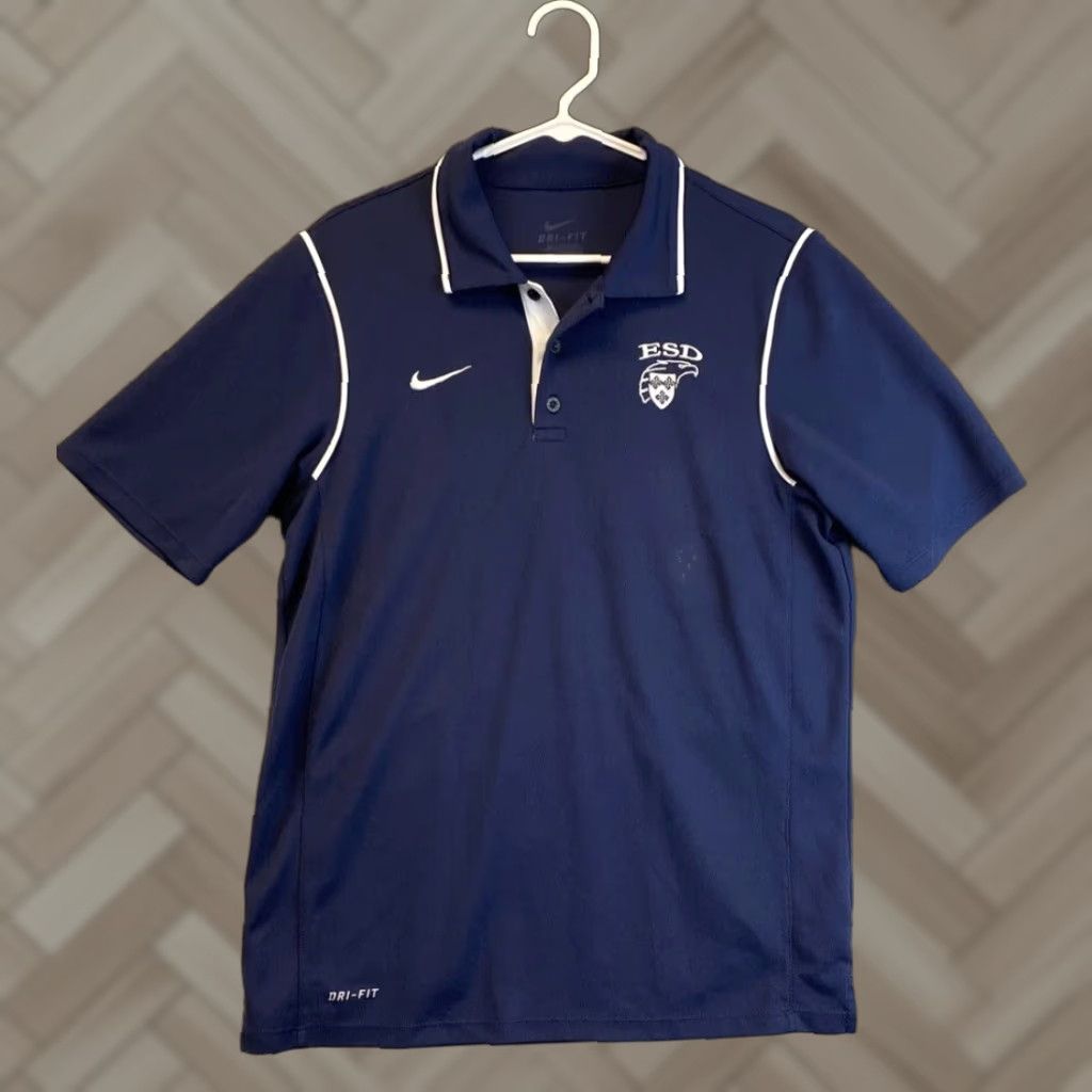 Nike Nike Dri-FIT Polo Shirt Short Sleeve Golf Adult S Blue Mens 92-37 Size US S / EU 44-46 / 1 - 1 Thumbnail