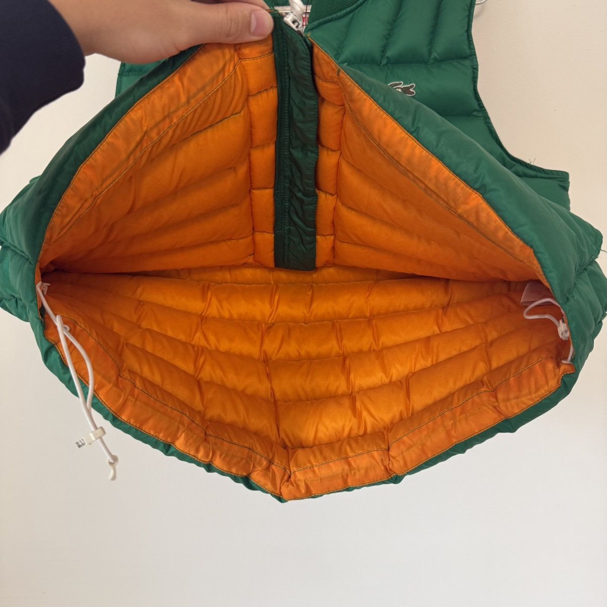 Lacoste Lacoste Live Quilted Down Fill Zip Puffer Vest Gilet Green Size US L / EU 52-54 / 3 - 6 Thumbnail
