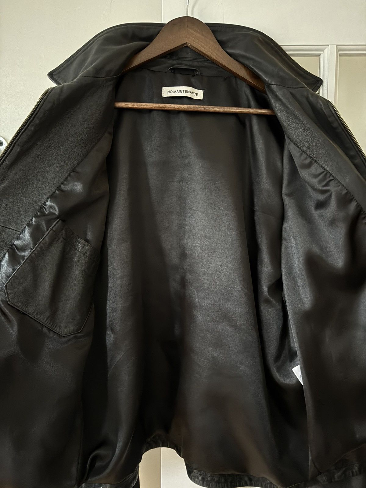 No Maintenance Lambskin Mechanic Leather Jacket Size US XL / EU 56 / 4 - 7 Thumbnail
