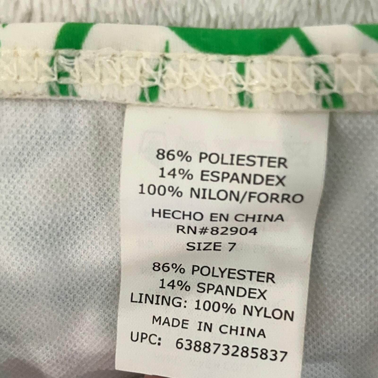 United Colors Of Benetton NIB Junior Swim Bikini with Green and Rainbow Accents Size ONE SIZE - 2 Thumbnail