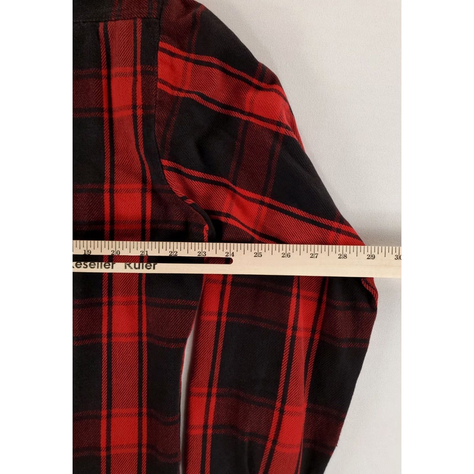 Vintage VINTAGE Five Brothers Shirt Plaid Flannel Red Black Made USA Mens L 16-16.5 Long Sleeve Mens Size US L / EU 52-54 / 3 - 4 Thumbnail
