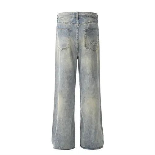 VIBE Men's punk trend distressed raw edge jeans Size US 32 / EU 48 - 3 Thumbnail