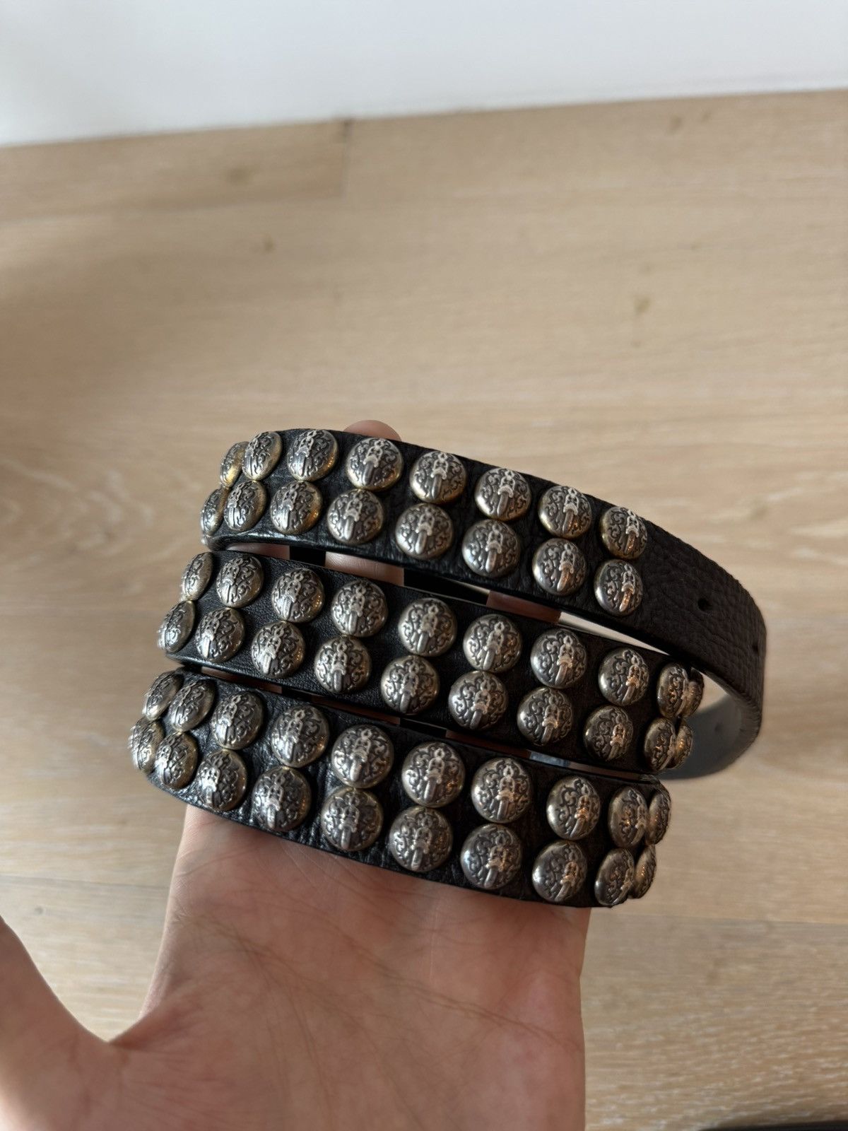 Chrome hearts gunslinger studded belt