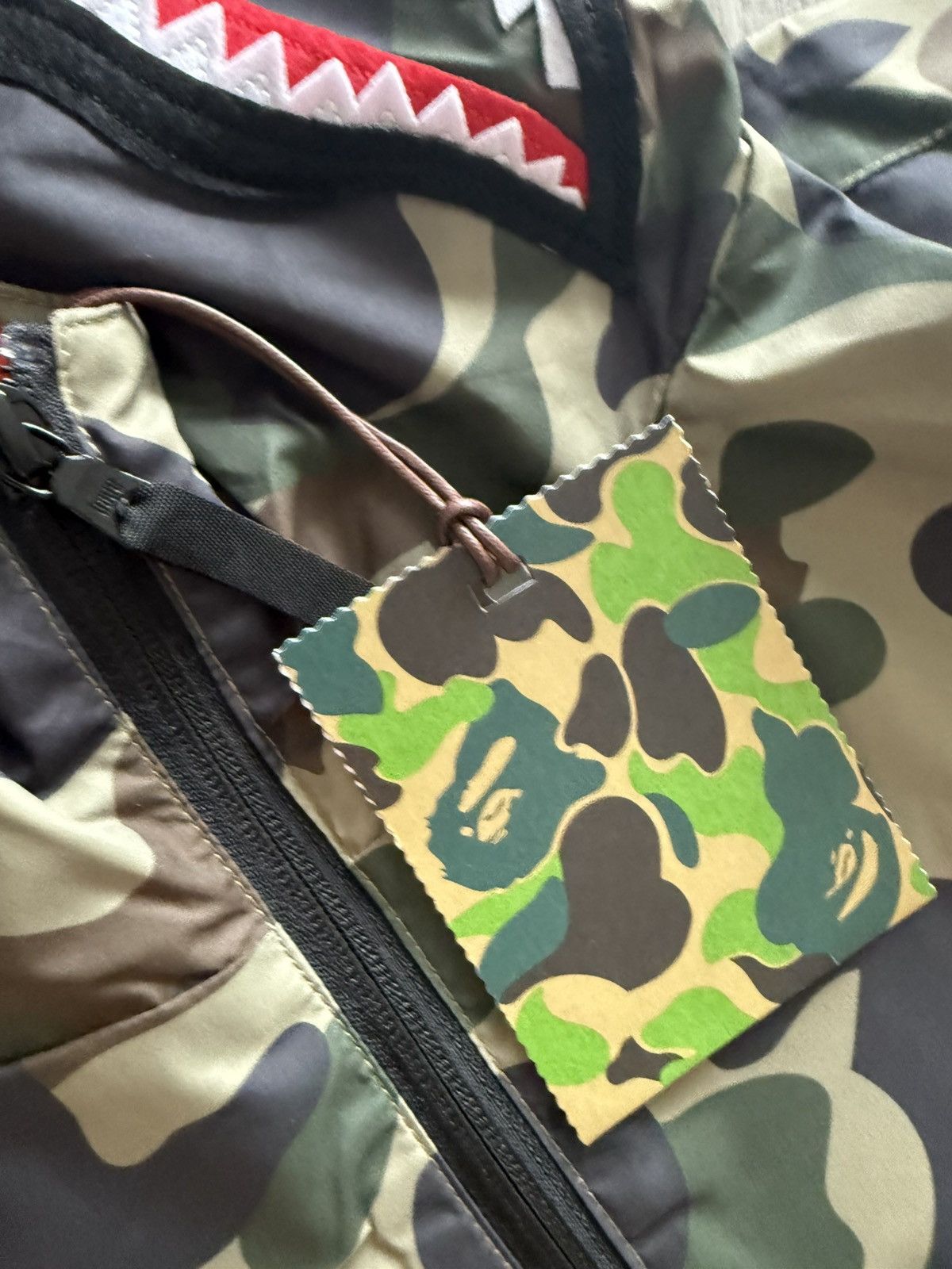 Bape Bape Green Camo Shark Windbreaker Size US M / EU 48-50 / 2 - 8 Thumbnail