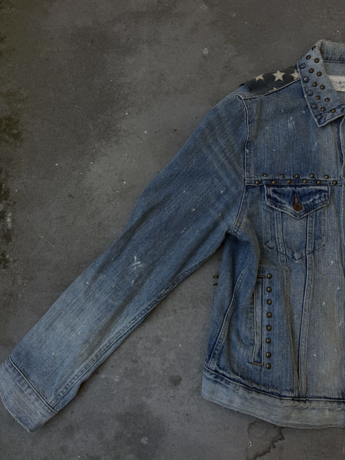 Denim & Supply Ralph Lauren 2000s Ralph Lauren Denim&Supply Pins studded usa flag jacket Size US L / EU 52-54 / 3 - 9 Thumbnail