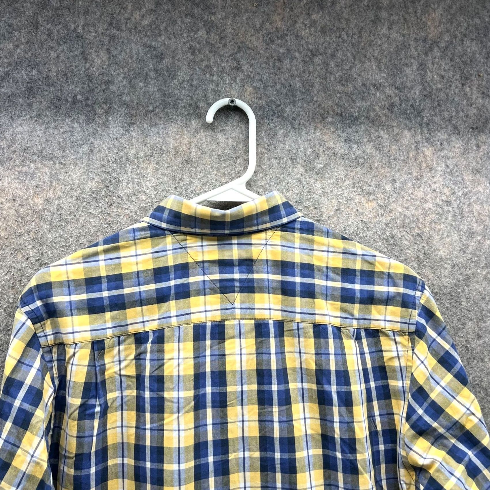 Tommy Hilfiger Tommy Hilfiger Shirt Men Small Adult Yellow Plaid Classic Fit Button-Down Long Sleeve Size US S / EU 44-46 / 1 - 3 Thumbnail