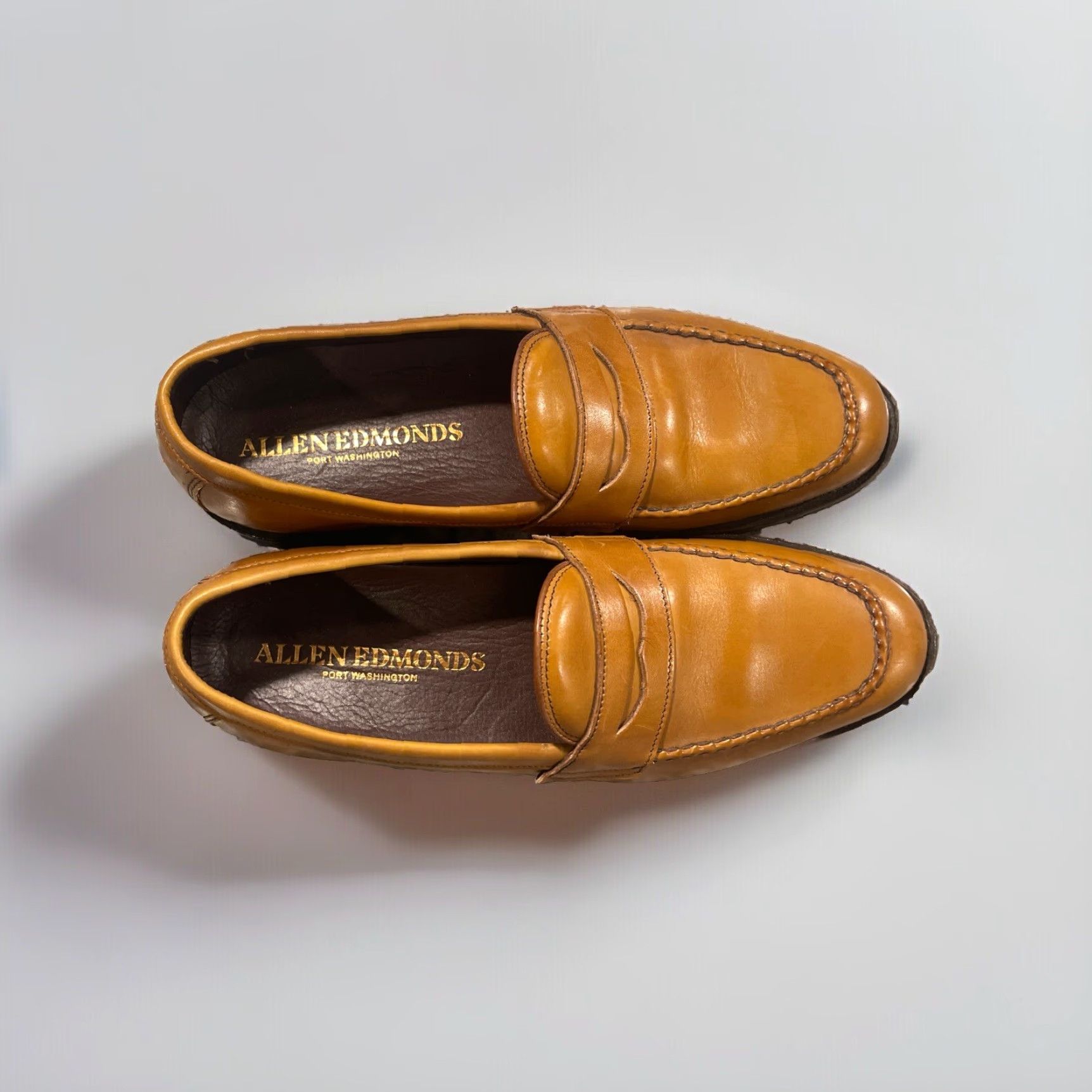 Allen Edmonds VINTAGE Allen Edmonds Road Warriors Penny Loafers Dress Shoe Men Size 9 Brown Leather B Width Shoes Size US 9 / EU 42 - 6 Thumbnail
