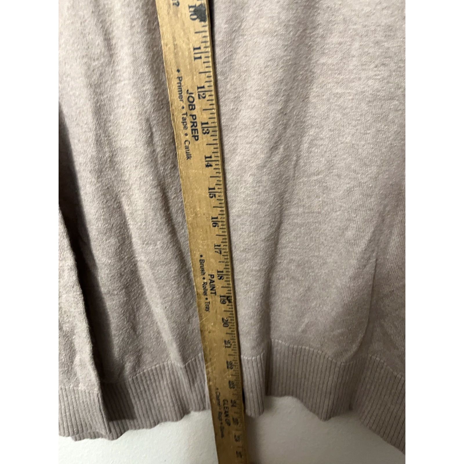 Express Express Womens Pullover Sweater Long Sleeve V Neck Knit Size Small Beige Blush Size S / US 4 / IT 40 - 4 Thumbnail